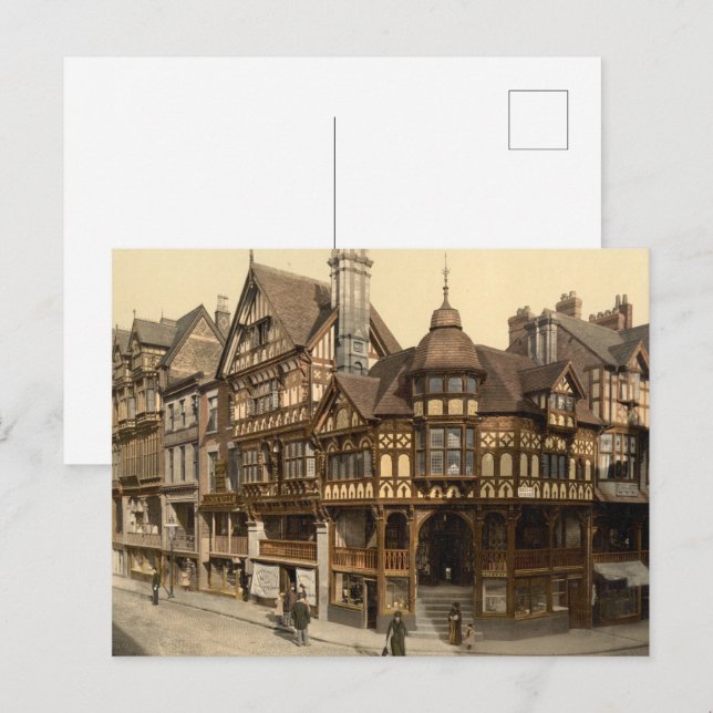 The Cross and Rows, Chester, Cheshire, England Postcard (Front/Back)