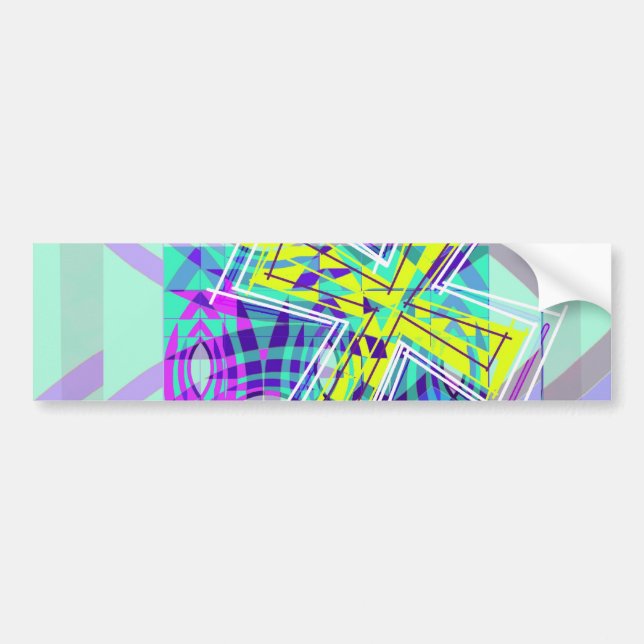 The Cross and the fish. Bumper Sticker (Front)