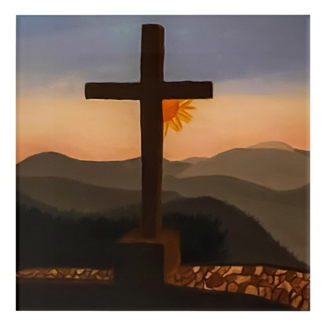 The Cross at Pretty Place Canvas Print Acrylic Print (Front)