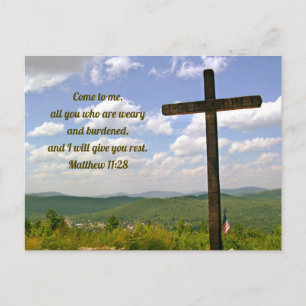The Cross, Easter Service Invitation Postcard