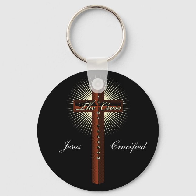 The cross is my freedom keychain (Front)