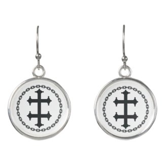 The cross of Lorraine and Cain Earrings