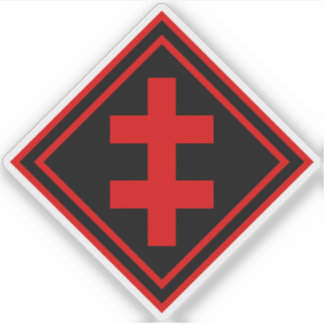 The Cross Of Lorraine - v2 (red) Sticker