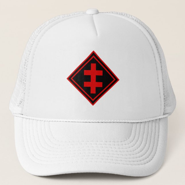 The Cross Of Lorraine - v2 (red)  Trucker Hat (Front)