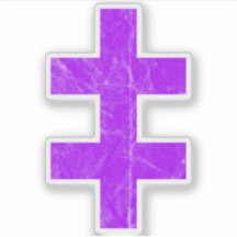 The Cross Of Lorraine (vintage purple)