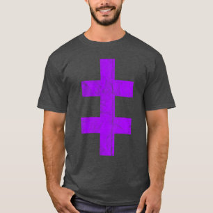 The Cross Of Lorraine (vintage purple) T-Shirt
