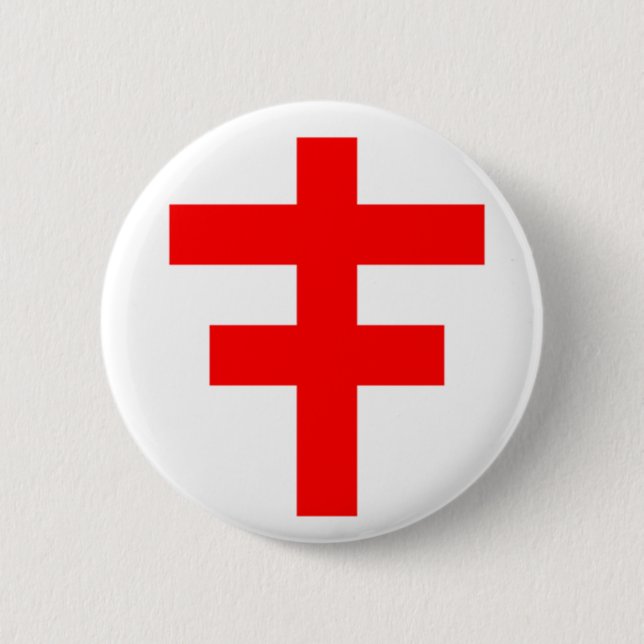 The Cross Pattee of The Scottish Knights Templar Button (Front)