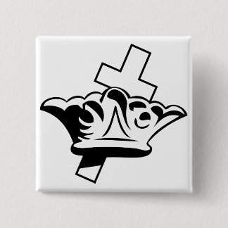 The Cross & The Crown Button