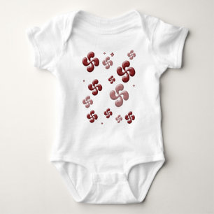 The crosses Basque 3D! Baby Bodysuit