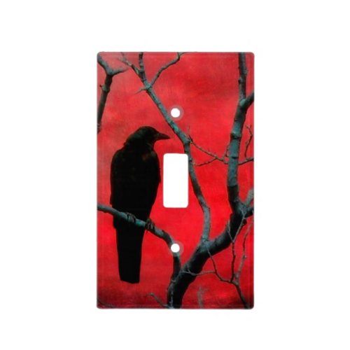The Crow And The Branches Light Switch Cover