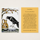 The Crow and the Pitcher Profile Card (Front & Back)