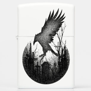 The crow anniversary zippo lighter