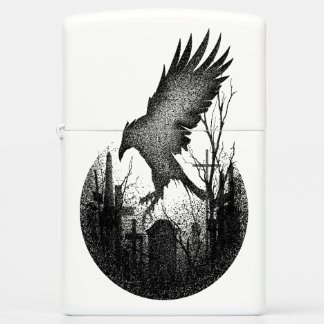 The crow anniversary zippo lighter