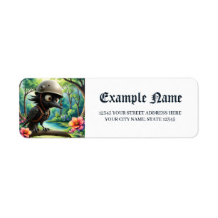 The Crow Who Took Flying Advice from a Snail. Label
