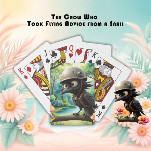 The Crow Who Took Flying Advice from a Snail. Poker Cards