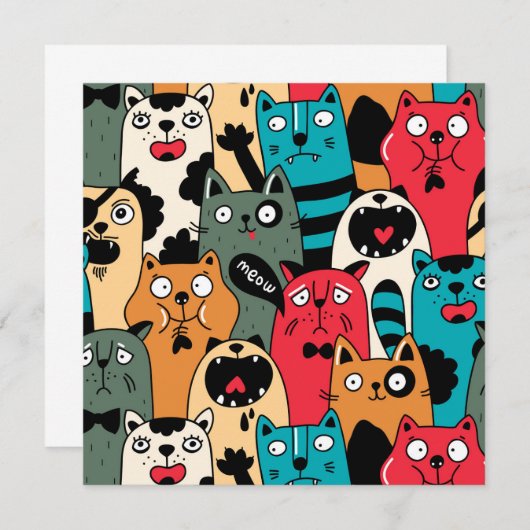 The crowd of cats (Front/Back)