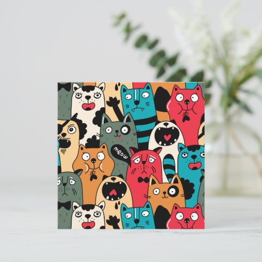 The crowd of cats (Standing Front)