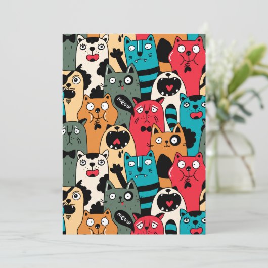 The crowd of cats (Standing Front)