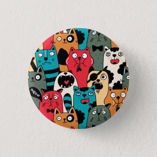 The crowd of cats button