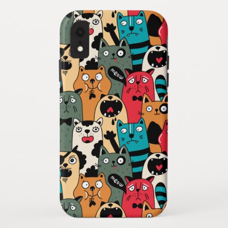 The Crowd Of Cats Iphone Xr Case