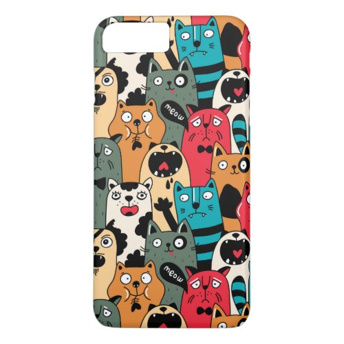The crowd of cats iPhone 8 plus7 plus case