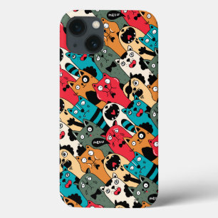 The crowd of cats iPhone 13 case