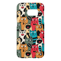 The crowd of cats samsung galaxy s7 case