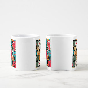 The crowd of cats coffee mug set