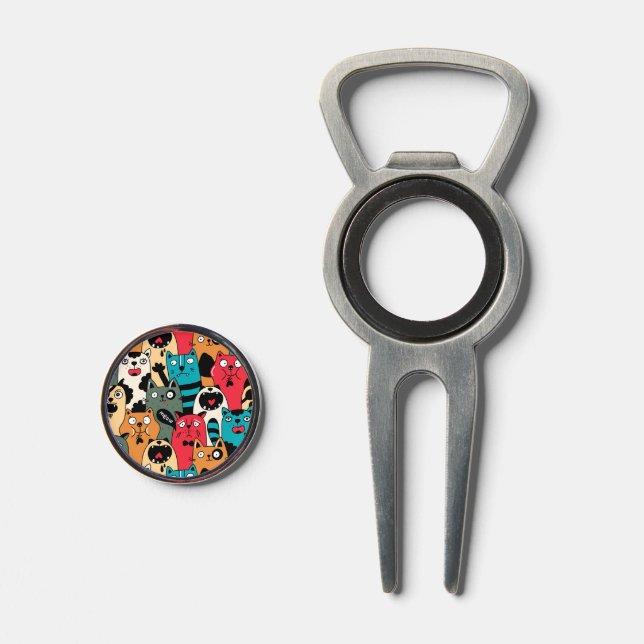 The crowd of cats divot tool (Front (Open))