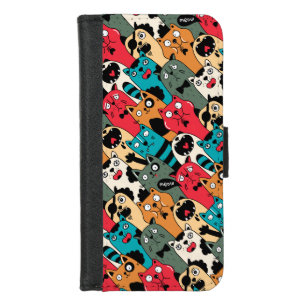 The crowd of cats iPhone 8/7 wallet case