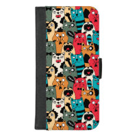 The crowd of cats iPhone 8/7 plus wallet case