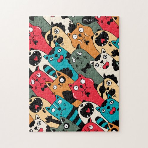 The crowd of cats jigsaw puzzle
