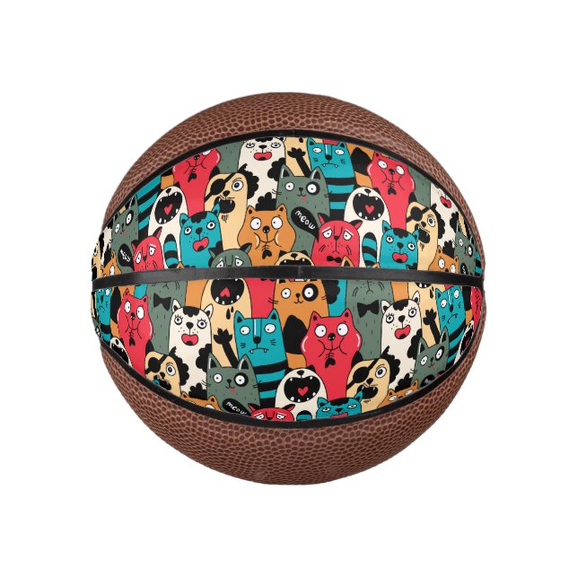 The crowd of cats mini basketball (Front)