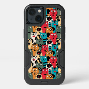 The crowd of cats iPhone 13 case