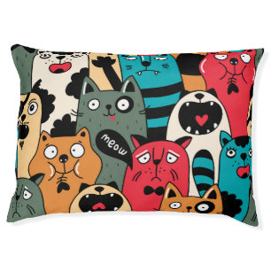 The crowd of cats pet bed