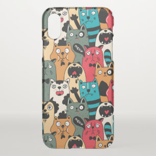 The crowd of cats iPhone XS case