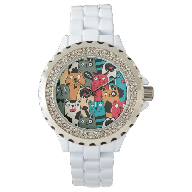 The crowd of cats watch (Front)