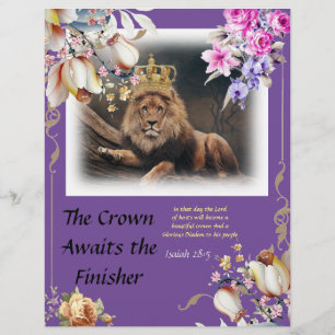 The Crown Awaits the Finisher Personalized Paper
