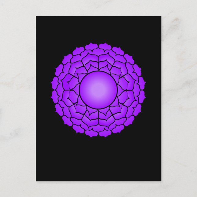 The Crown Chakra Postcard (Front)