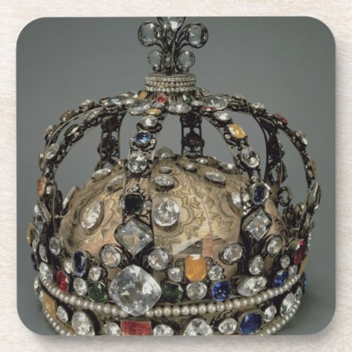 The Crown of Louis XV 1722 gilded silver replac Coaster