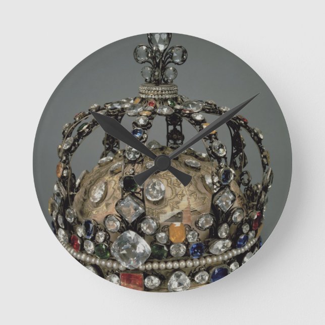 The Crown of Louis XV, 1722 (gilded silver, replac Round Clock (Front)