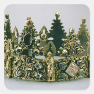 The crown of St. Louis, 13th century (silver-gilt Square Sticker