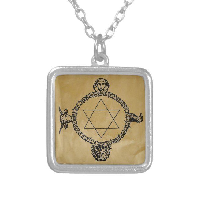 The Crown of the Magi OFFERS PROTECTION Silver Plated Necklace (Front)