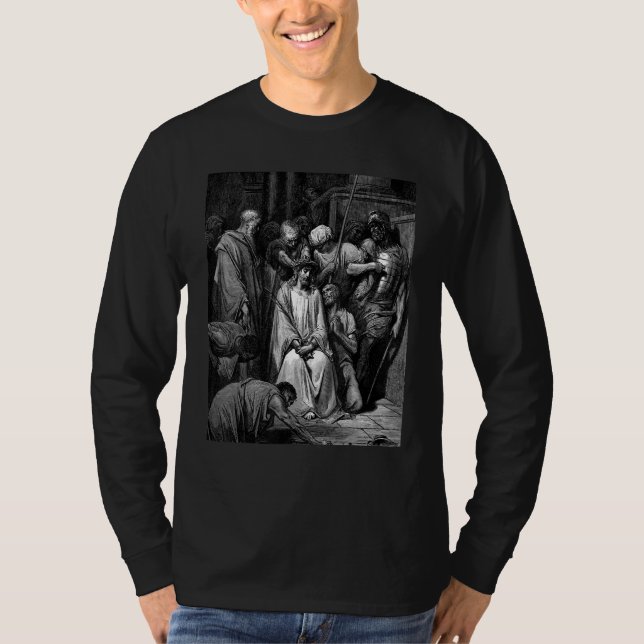 The Crown of Thorns Gustave Dore Biblical Art T-Shirt (Front)