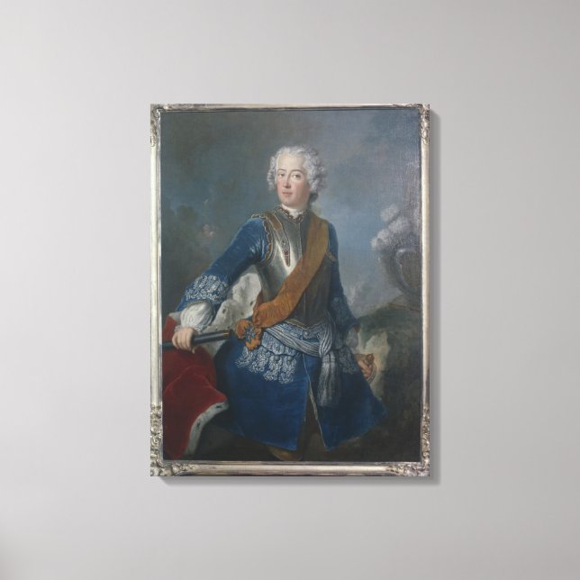 The Crown Prince Frederick II, c.1736 Canvas Print (Front)