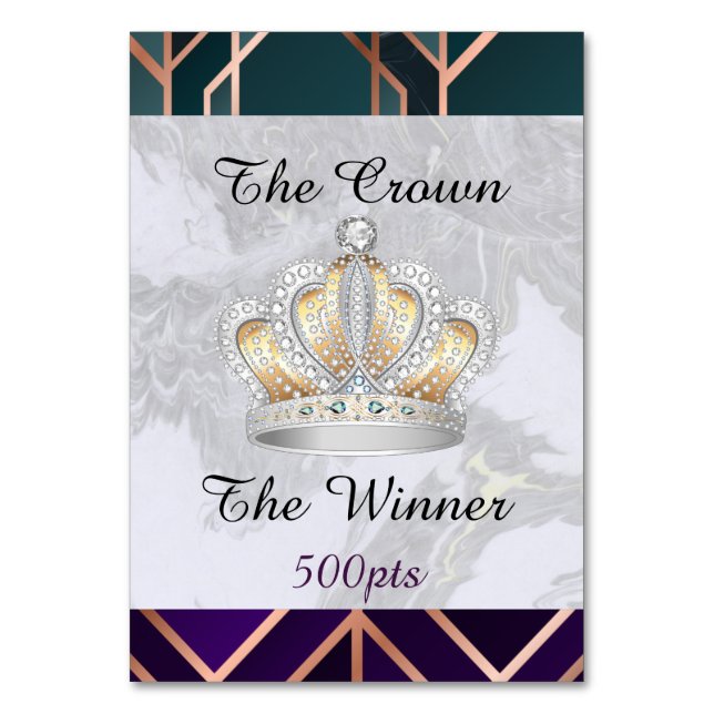 The Crown Winner Card (Back)