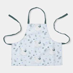The Crowned Swan Apron