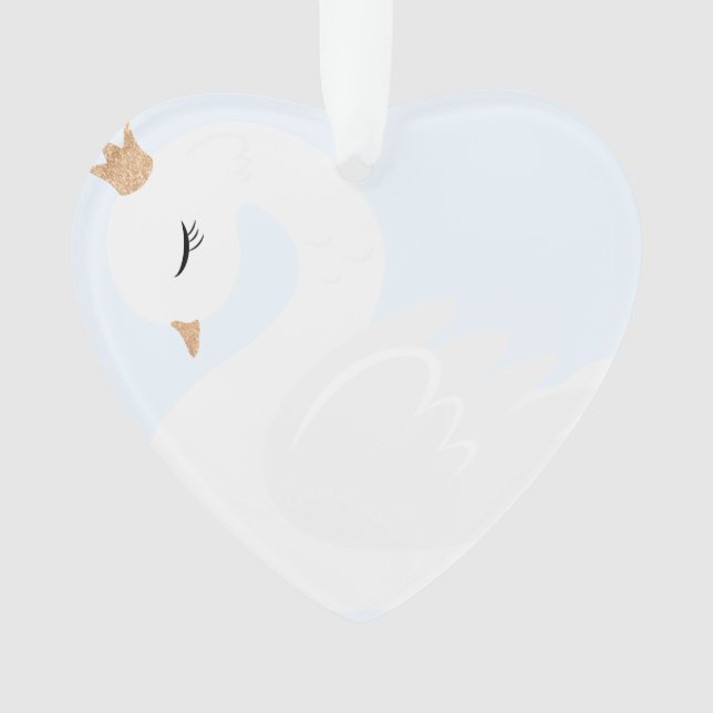 The Crowned Swan Ornament (Front)