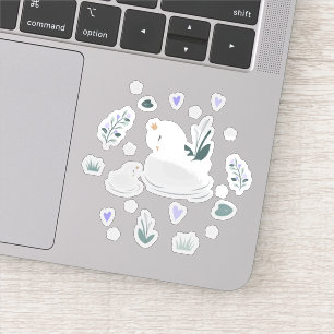 The Crowned Swan Sticker