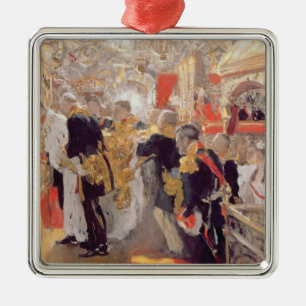 The Crowning of Emperor Nicholas II Metal Ornament